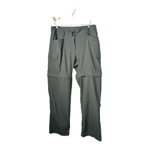 Rugged Exposure Women's Hiking Convertible Pants Khaki Green Size Medium Outdoor